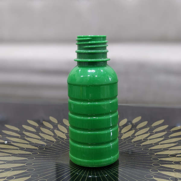Chai PET 100ml xanh gân Ø28